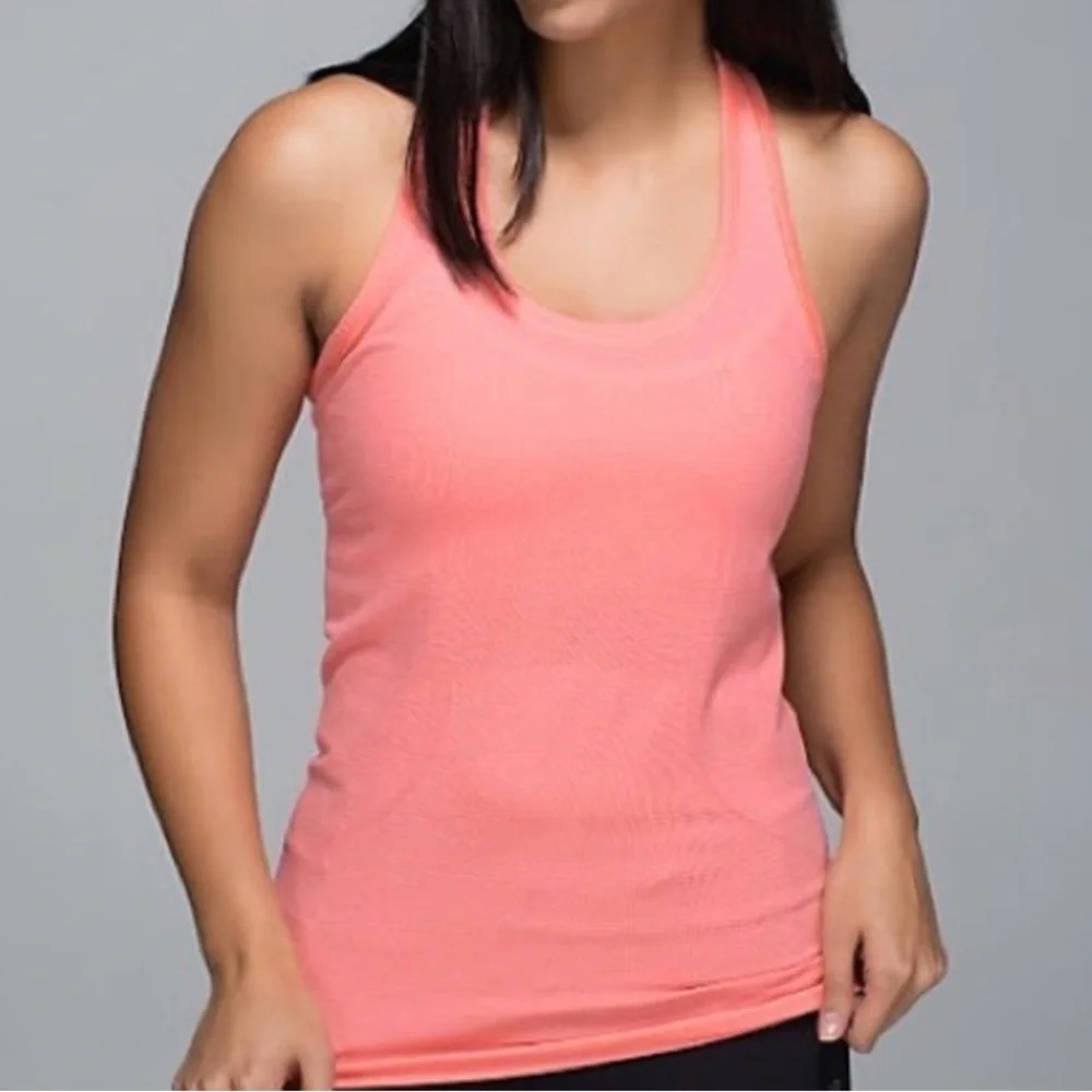 Lululemon Swiftly Tech Tank Top Size 12 Coral Orange